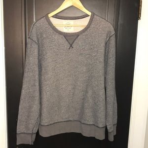 J. Crew Fleece Sweater Crewneck Jcrew Gray